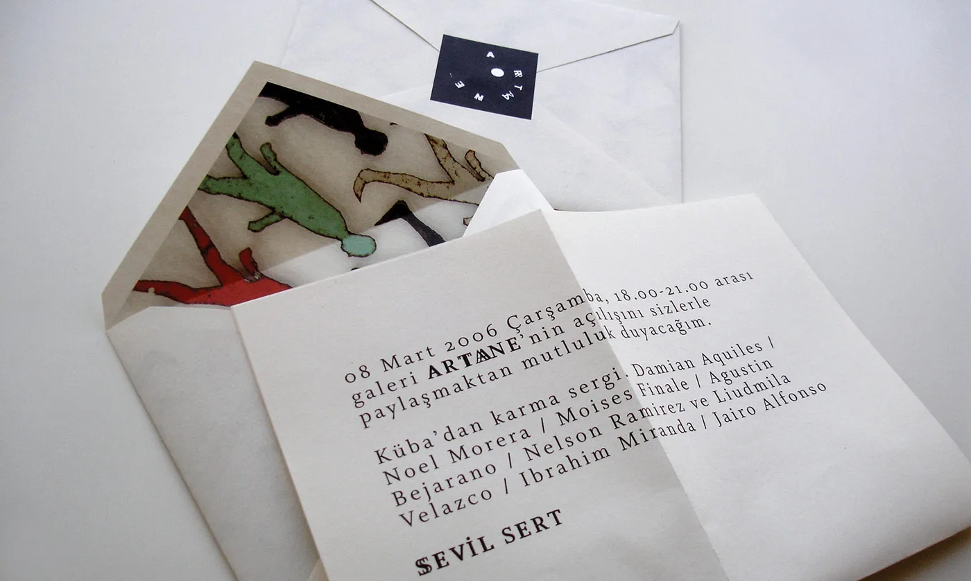 ARTANE Exhibition Invitations